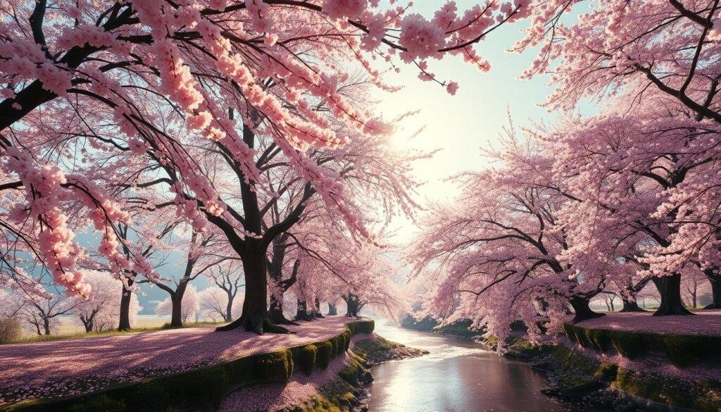 cherry blossom forests