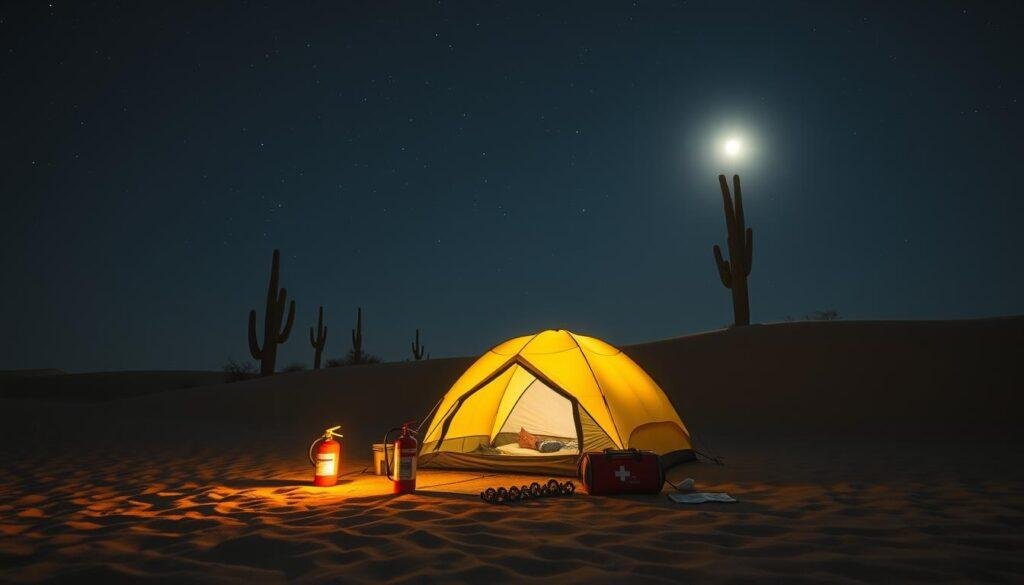 camping under the stars