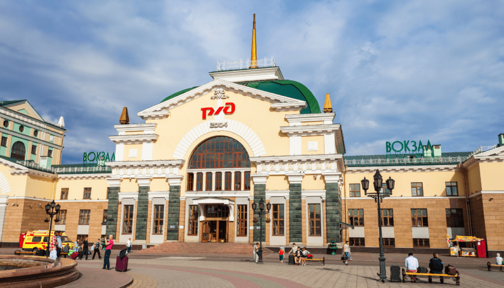 trans-Siberian railway station